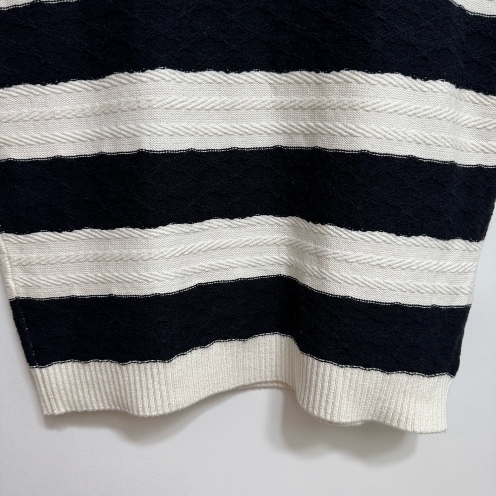 Maeve by Anthropologie Oversized Textured Collared Muscle Sweater Vest XS - Picture 8 of 13